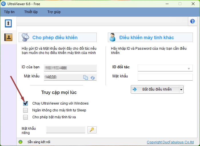 Hướng dẫn cách khởi động UltraViewer cùng Windows